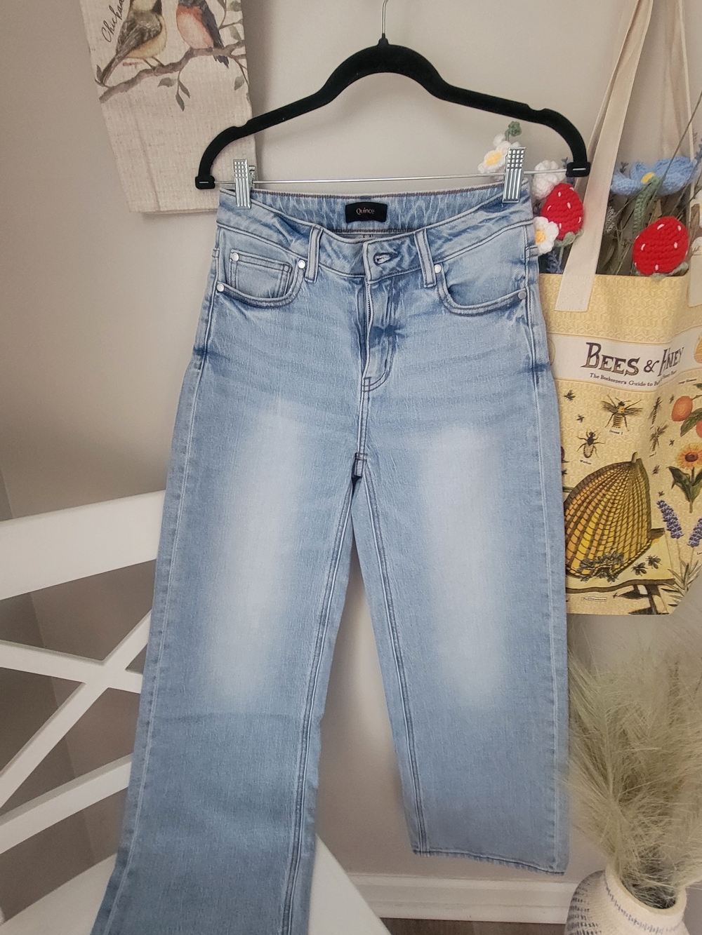 Quince Light Blue Wide-Leg Women’s Jeans Size 26